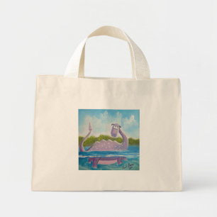 Bolso De Tela Diminuto Imagen del monstruo de la loza corta