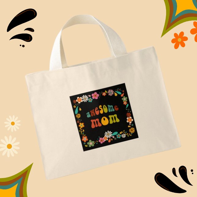 Bolso De Tela Diminuto Impresionante poder floral inspirado por la mamá d (Subido por el creador)