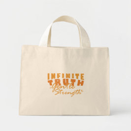 Bolso De Tela Diminuto Infinite Truth, Gentle Strength Tote Bags