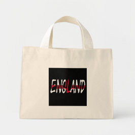 Bolso De Tela Diminuto Inglaterra sobre la bandera inglesa ttcn