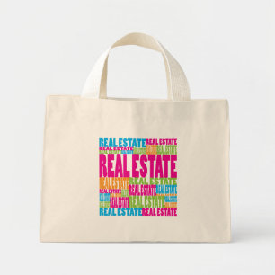 Bolso De Tela Diminuto Inmobiliaria colorida