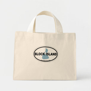 Bolso De Tela Diminuto Isla Bloque.