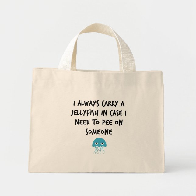Bolso De Tela Diminuto Jellyfish (Frente)