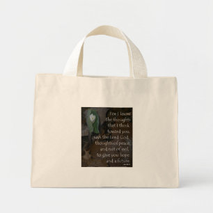 Bolso De Tela Diminuto Jeremías 29:11 Pequeño Tote