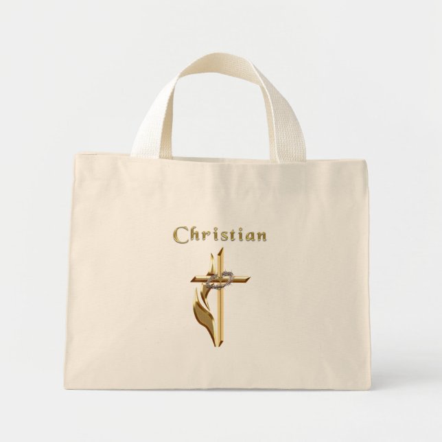Bolso De Tela Diminuto JOhn 3:16 (Frente)