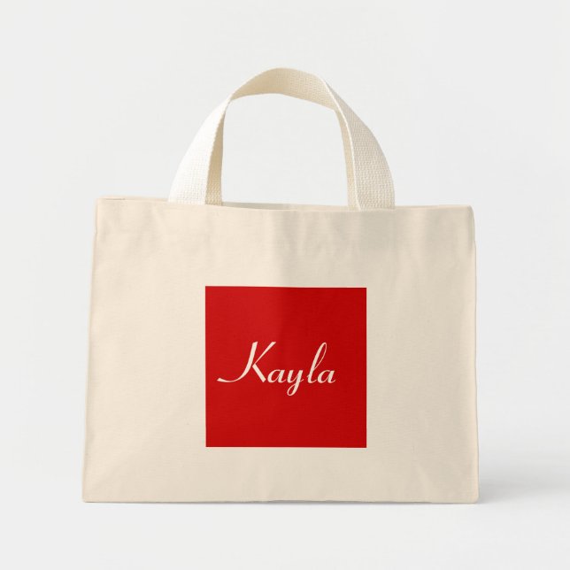 Bolso De Tela Diminuto Kayla en Natural IV (Frente)