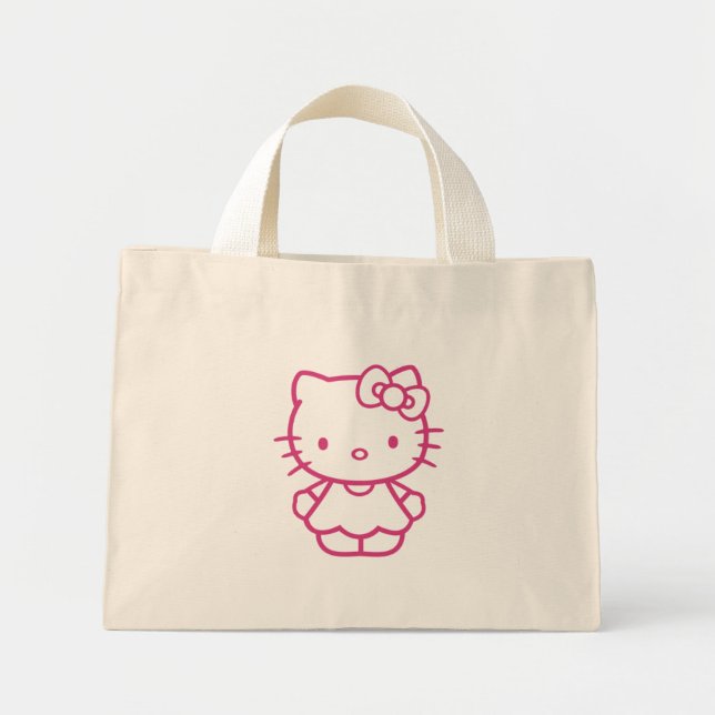 Bolso De Tela Diminuto Kitty (Frente)
