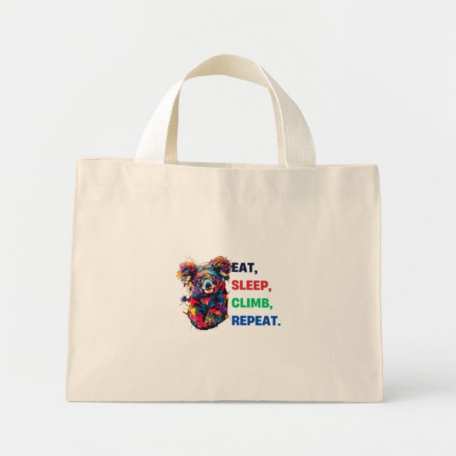 Bolso De Tela Diminuto Koala (Frente)