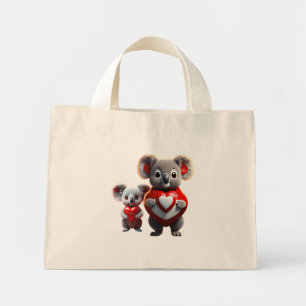 Bolso De Tela Diminuto Koala Cuddle: Pequeño Tote"