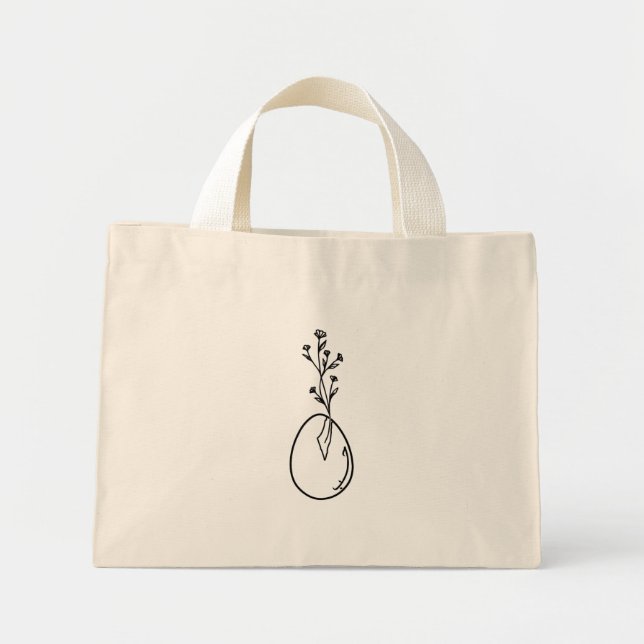 Bolso De Tela Diminuto La concha de huevo con el mapa palestino Gran Tote (Frente)