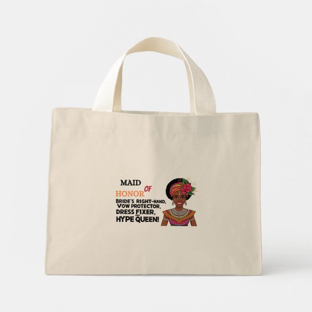 Bolso De Tela Diminuto La hermana y la dama de honor Tote Bag (Reverso)
