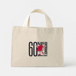 Bolso De Tela Diminuto La ignorancia caprichosa está prohibida Educativo 
