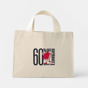 Bolso De Tela Diminuto La ignorancia caprichosa está prohibida Educativo