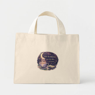 Bolso De Tela Diminuto La vida es la vida – Cita + Logotipo de Pigeonne