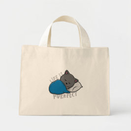 Bolso De Tela Diminuto La vida es perfecta - Gato durmiente
