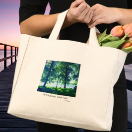 Bolso De Tela Diminuto La vida es un viaje. Viajar bien. Escenario del la