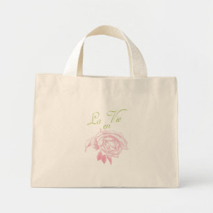 Bolso De Tela Diminuto la vie en rosa