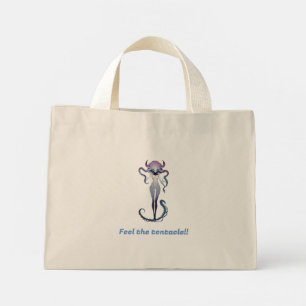 Bolso De Tela Diminuto Lady tentacle tote bag