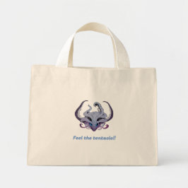 Bolso De Tela Diminuto Lady tentacle tote bag