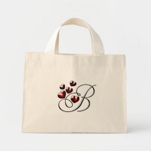 Bolso De Tela Diminuto Letra B
