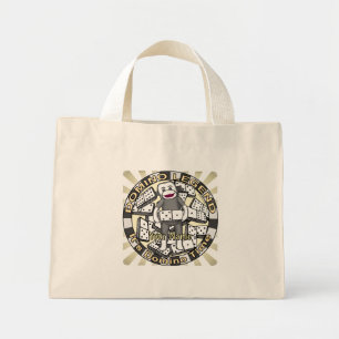 Bolso De Tela Diminuto Leyenda del mono de calcetín dominó 