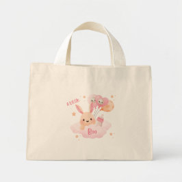 Bolso De Tela Diminuto Little Boo Pink Halloween Baby Shower