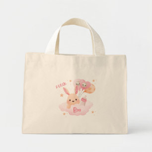 Bolso De Tela Diminuto Little Boo Pink Halloween Baby Shower