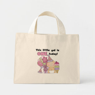 Bolso De Tela Diminuto Little Gal es una camiseta y regalos