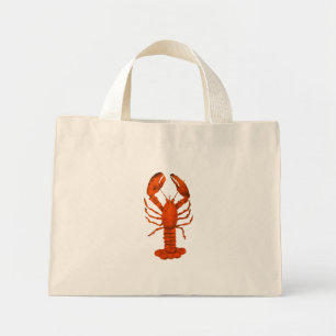 Bolso De Tela Diminuto Lobster Rojo
