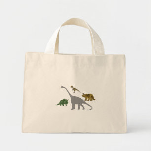 Bolso De Tela Diminuto Los 4 Dinos