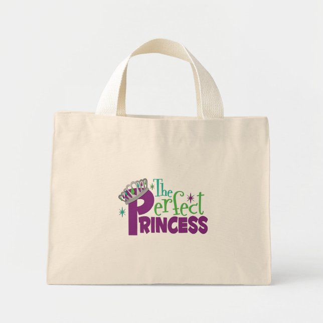 Bolso De Tela Diminuto los Totes Princesas Perfectos (Frente)