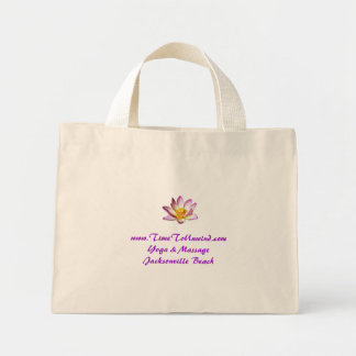 Bolso De Tela Diminuto lotus, www.TimeToUnwind.comYoga & MassageJackso...