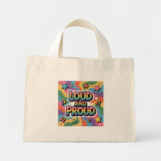 Bolso De Tela Diminuto LOUD AND PROUD | LGBTQ+ Pride Ally
