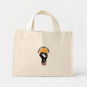 Bolso De Tela Diminuto Lucha, Lucha, Lucha