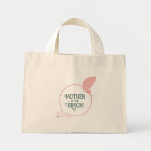 Bolso De Tela Diminuto Madre de la mariposa rosa del arte nouveau