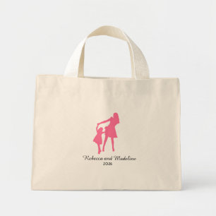 Bolso De Tela Diminuto Madre e hija con año