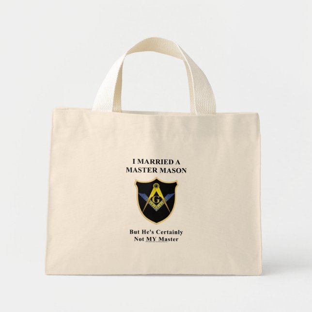 Bolso De Tela Diminuto Maestro mi trasero (Frente)
