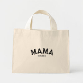 Bolso De Tela Diminuto Mama Est. Estilo deportivo negro de año personaliz