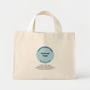 Bolso De Tela Diminuto Marca comercial de forma redonda azul claro
