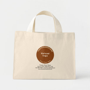 Bolso De Tela Diminuto Marca de negocios de forma redondeada marrón en mi