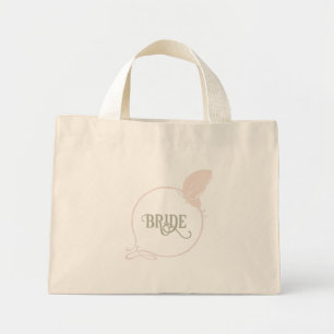 Bolso De Tela Diminuto Mariposa rosa Rubor de estilo Art Nouveau