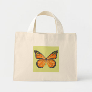 Bolso De Tela Diminuto Mariposas en un pequeño Tote