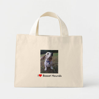 Bolso De Tela Diminuto Me encantan las heridas de Basset