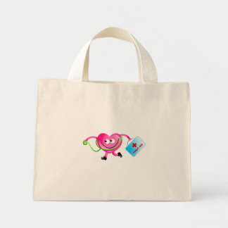 Bolso De Tela Diminuto Médica Amor