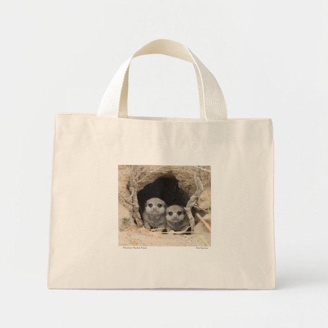 Bolso De Tela Diminuto Meerkat Tote Bag (Frente)