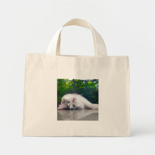 Bolso De Tela Diminuto Mejor gato bizco