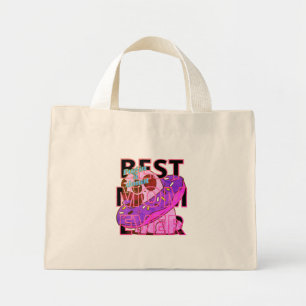 Bolso De Tela Diminuto Mejor mamá pug en una dona