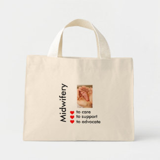 Bolso De Tela Diminuto Midwifery