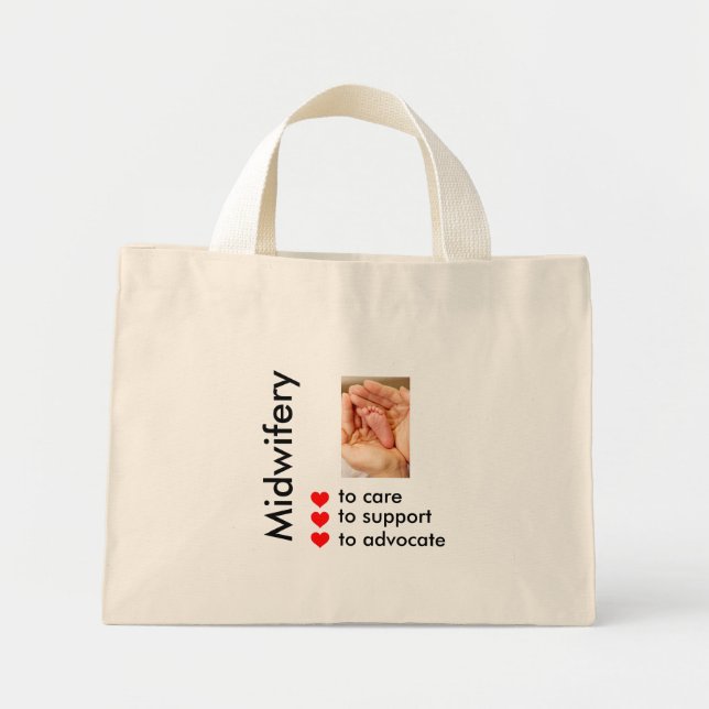 Bolso De Tela Diminuto Midwifery (Frente)