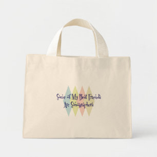 Bolso De Tela Diminuto Mis mejores amigos son los sonógrafos
